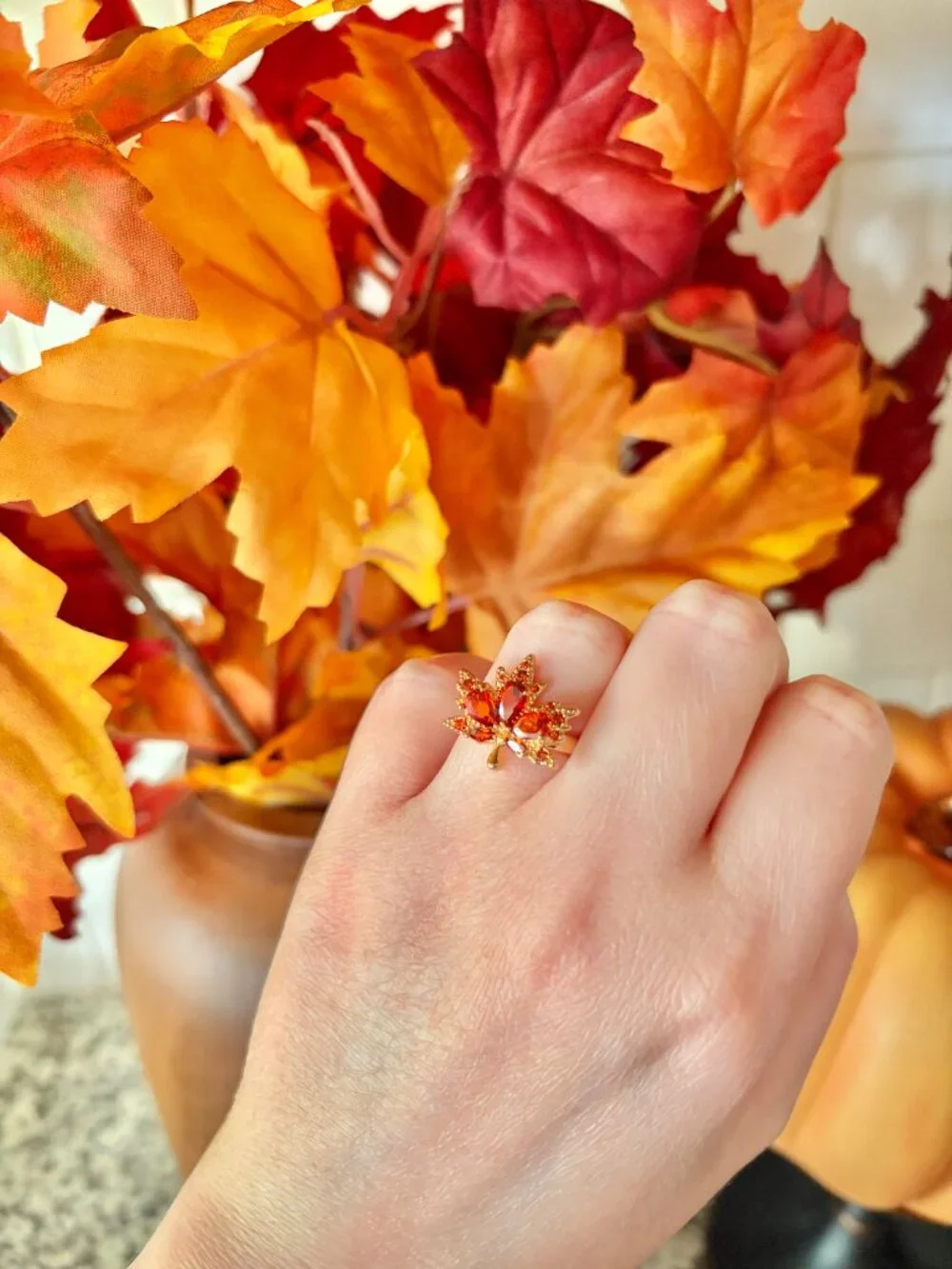 Maple Leaf Ring